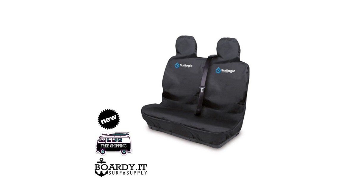 SURFLOGIC SEAT COVER DOUBLE COLORE NERO